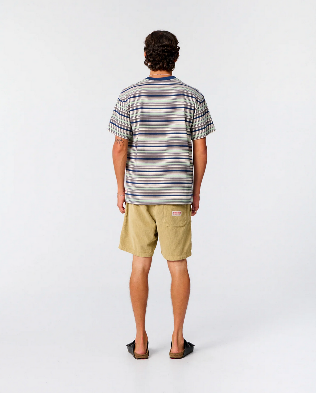 SUN CURED STRIPE TEE | WORKER BLUE