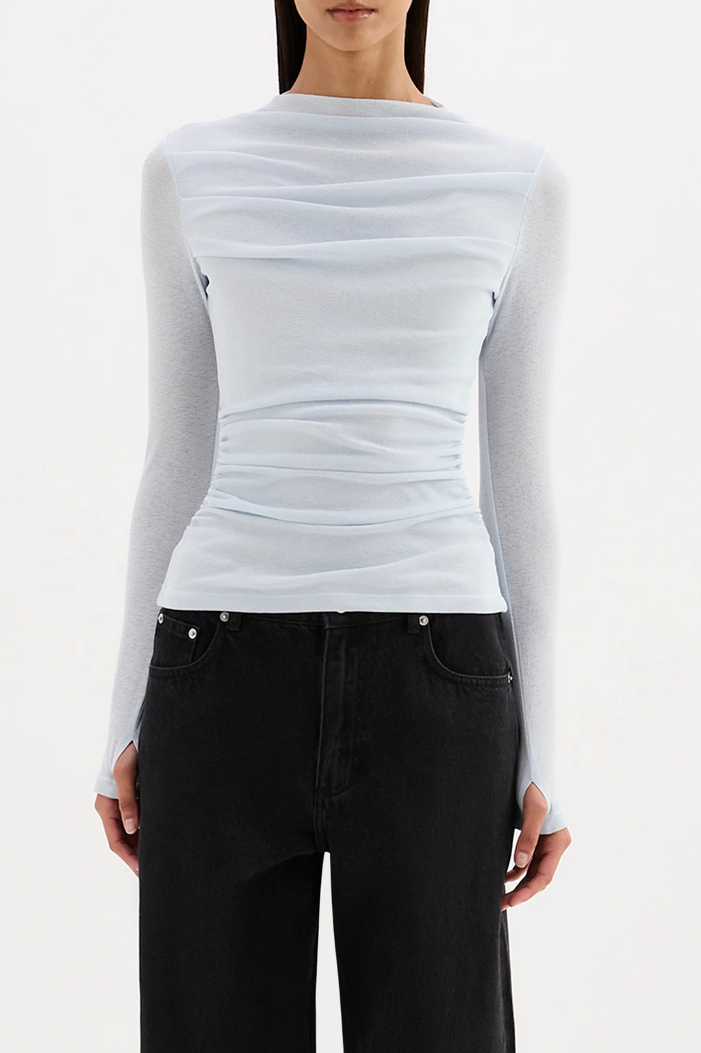 CALISTA MESH LS TOP | GLACIER