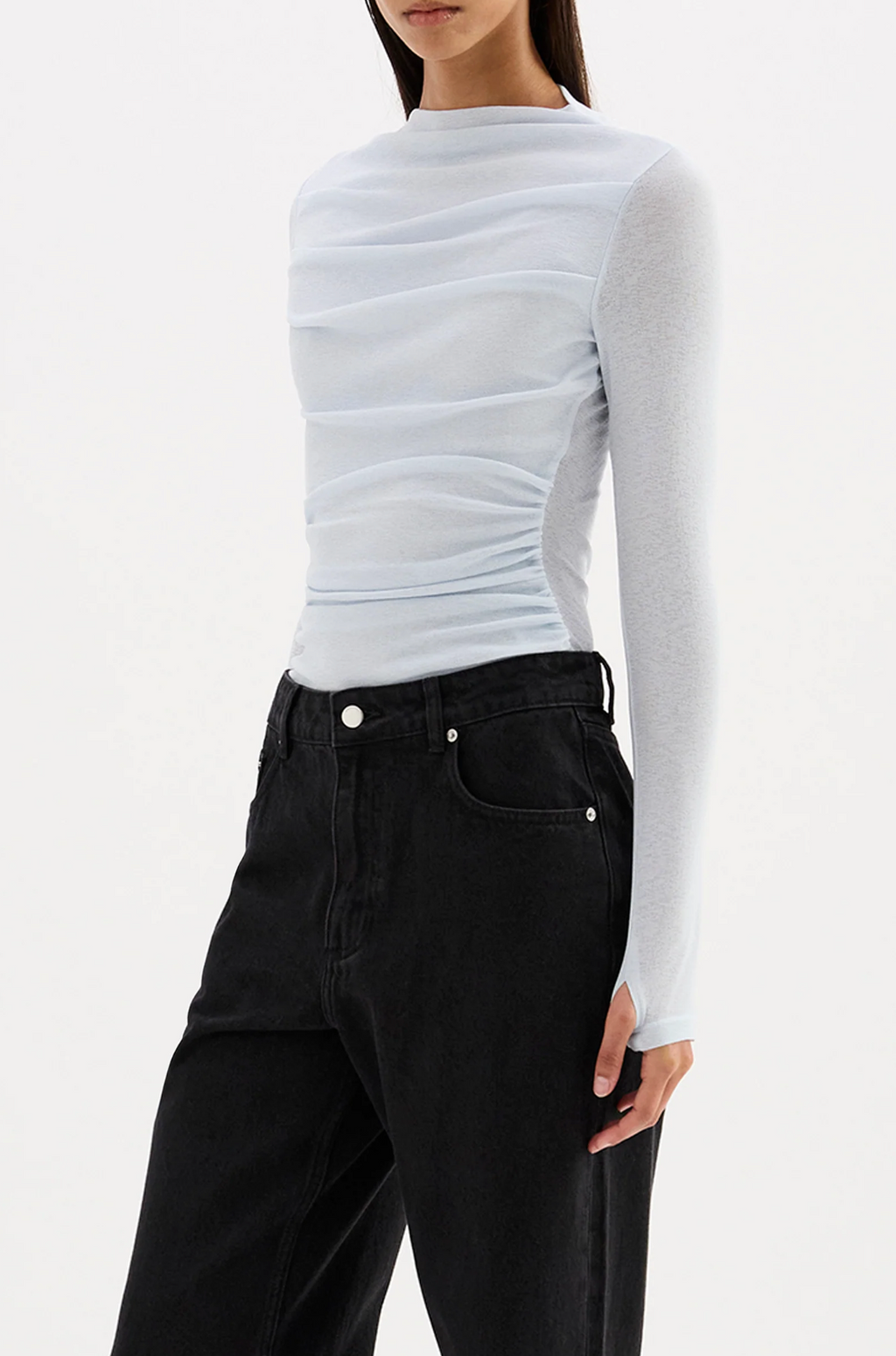 CALISTA MESH LS TOP | GLACIER