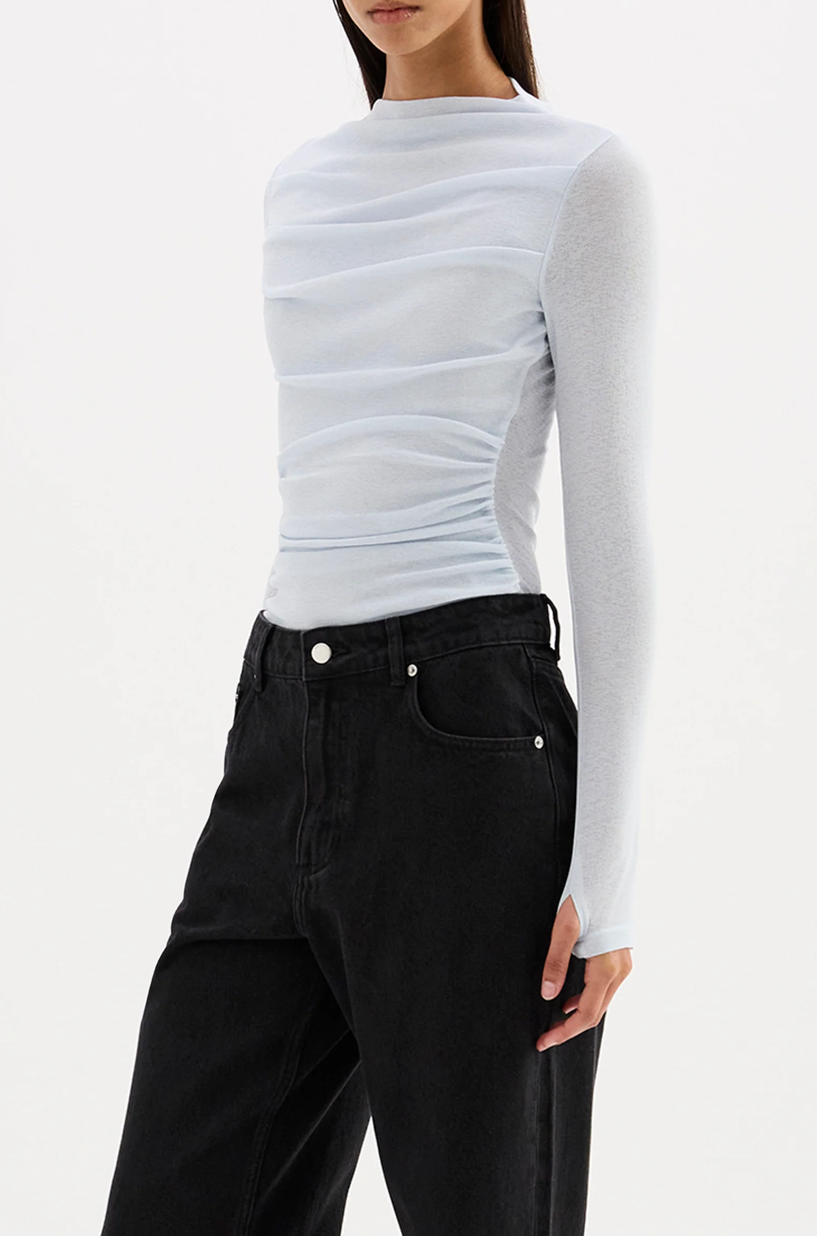 CALISTA MESH LS TOP | GLACIER