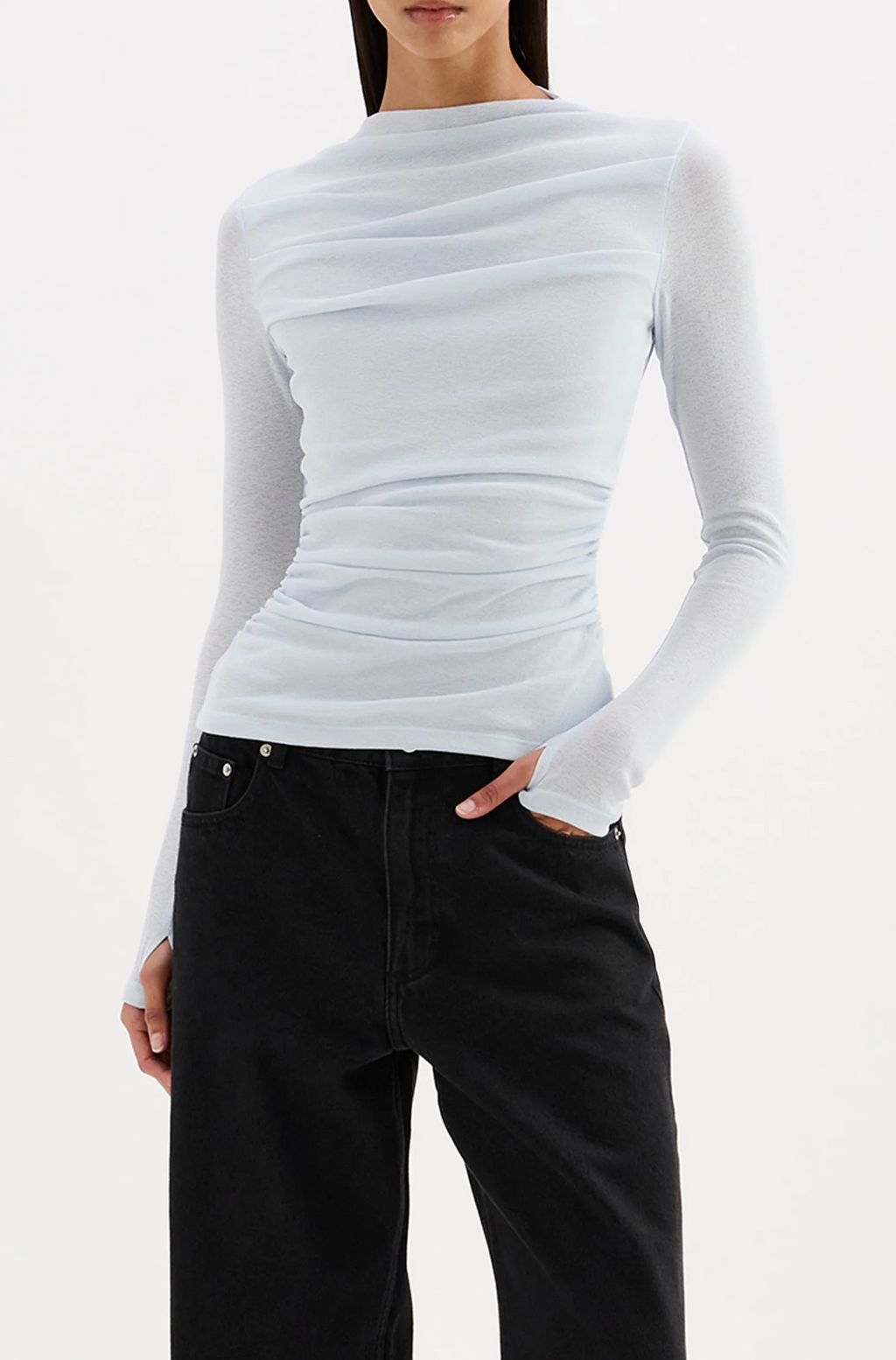 CALISTA MESH LS TOP | GLACIER