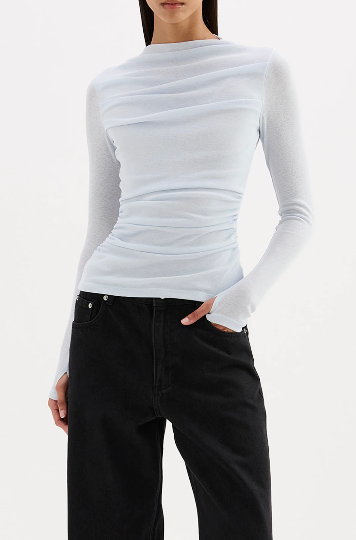 CALISTA MESH LS TOP | GLACIER