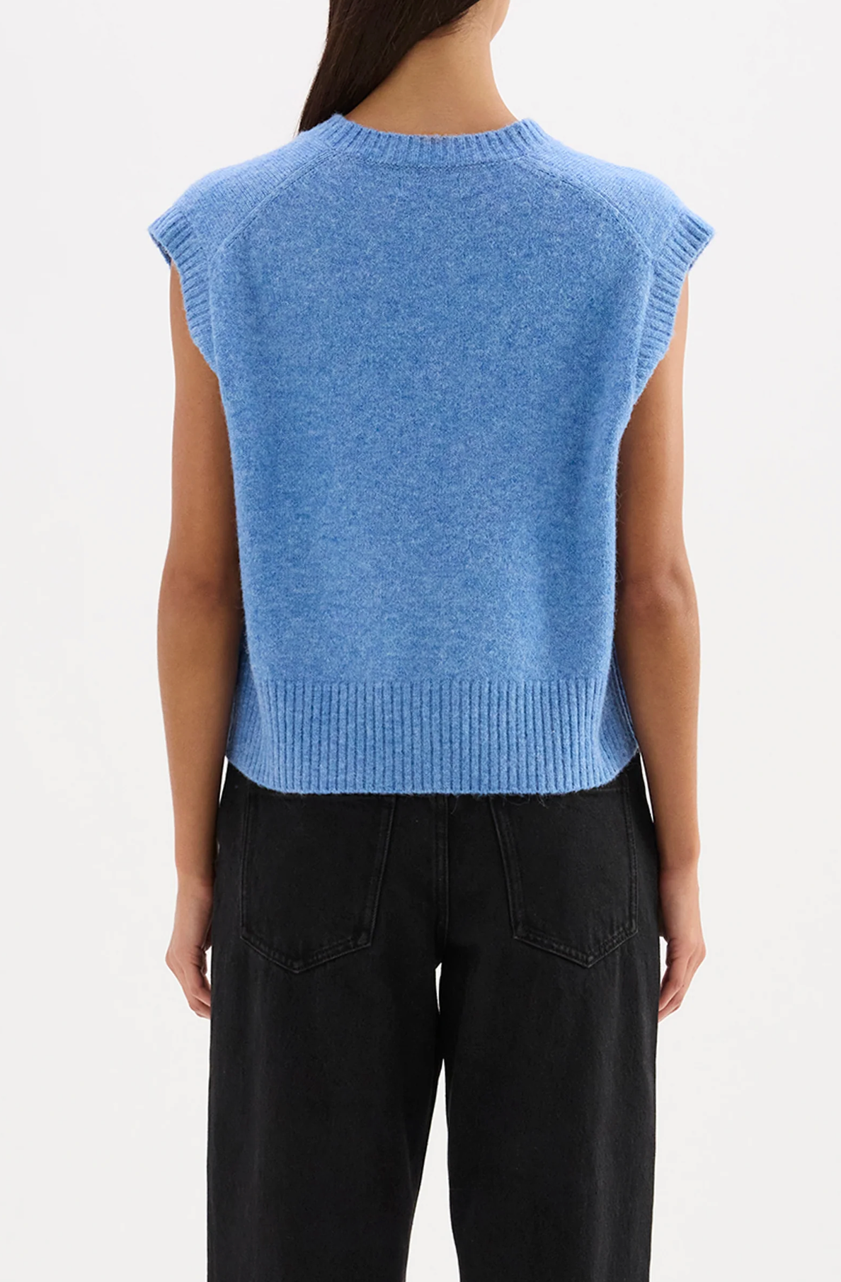 DEVIAN KNIT VEST | POLAR BLUE