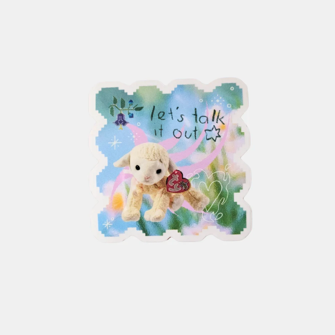TALK IT OUT LAMB STICKER | RILEY GRAE