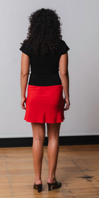 BIAS MINI SKIRT | POMODORO