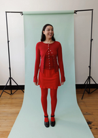 BIAS MINI SKIRT | POMODORO