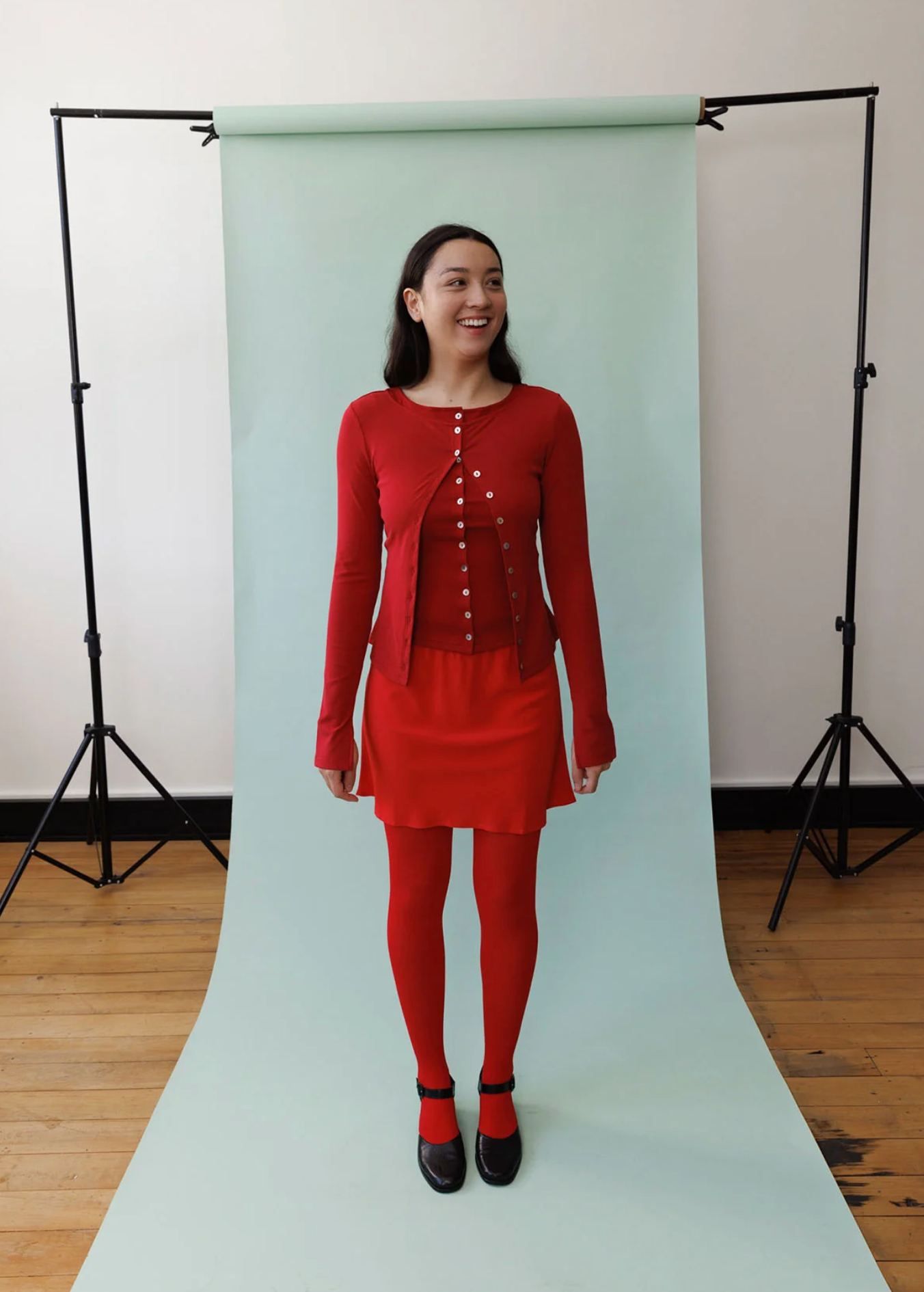 BIAS MINI SKIRT | POMODORO