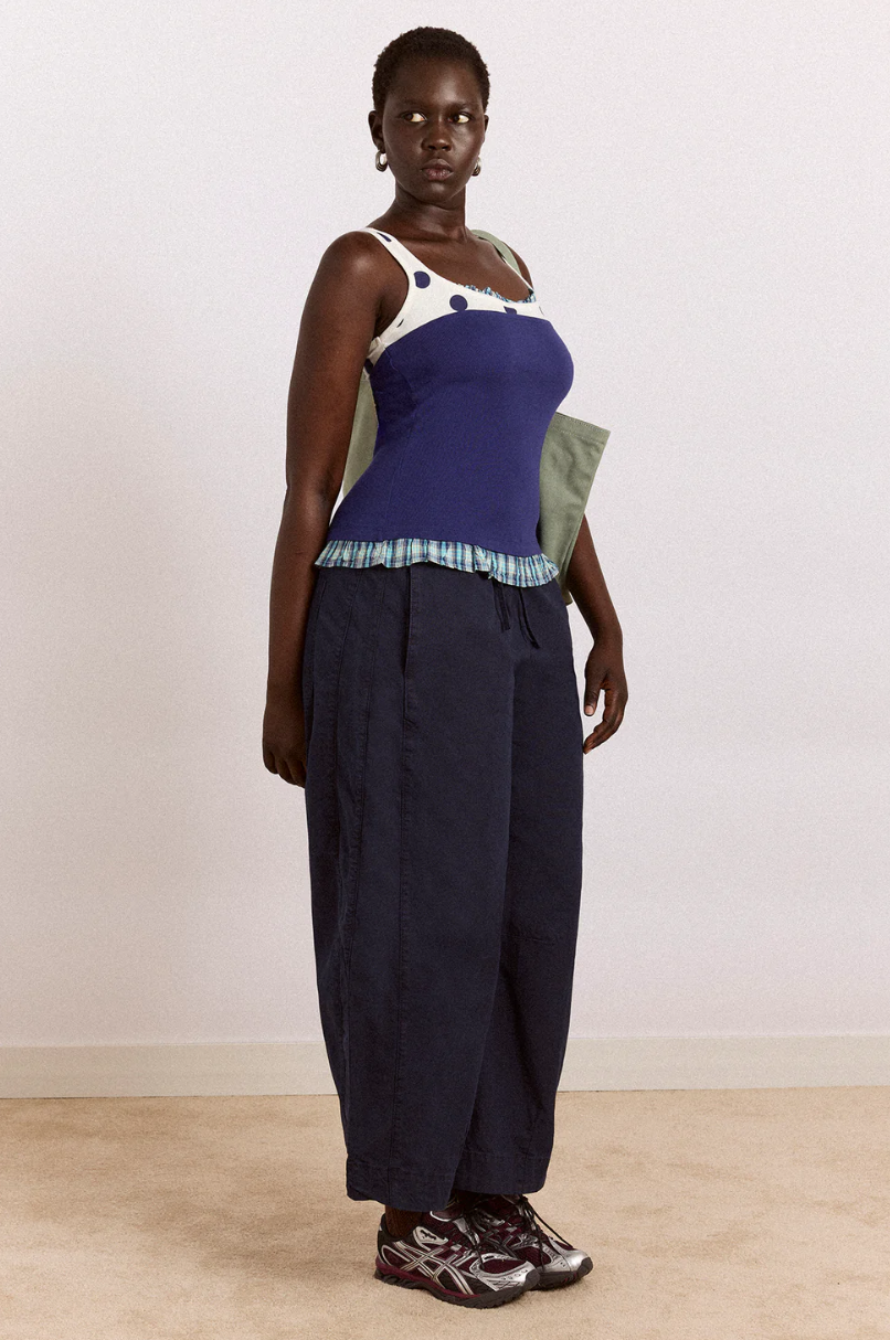 Damson Madder Idelle Jersey Top Navy