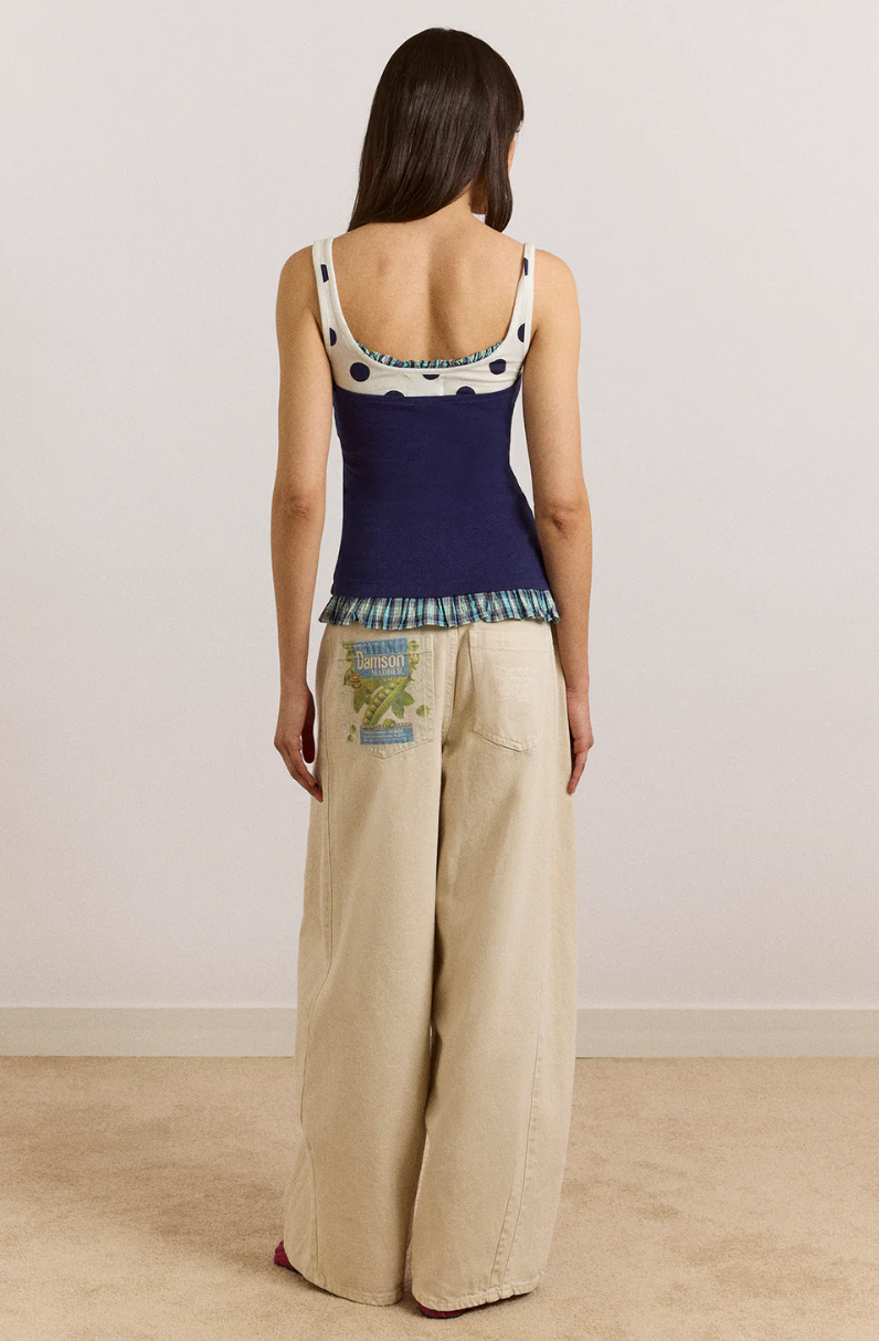 Damson Madder Idelle Jersey Top Navy