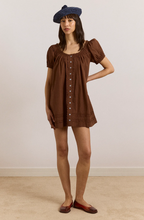 Damson Madder Jayne Mini Dress Choc