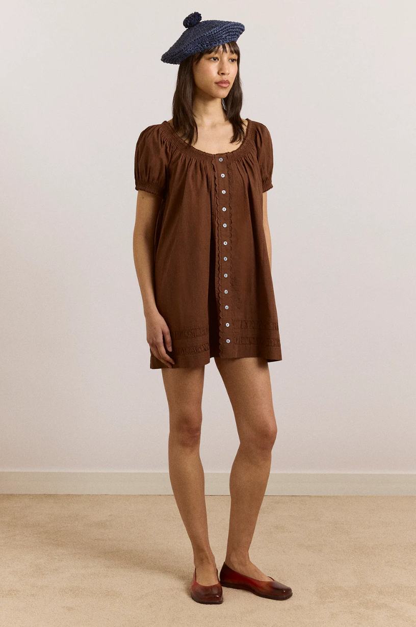 JAYNE MINI DRESS | CHOC
