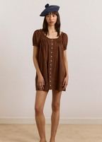 Damson Madder Jayne Mini Dress Choc