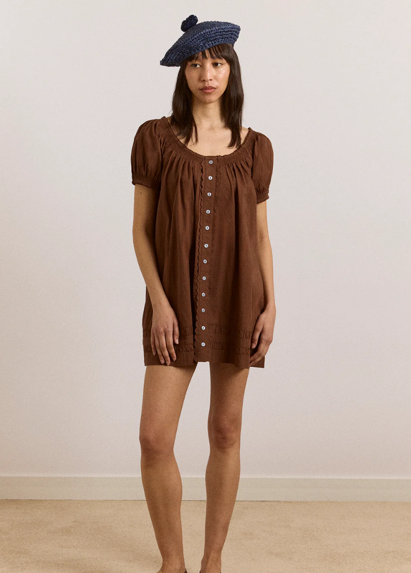 JAYNE MINI DRESS | CHOC