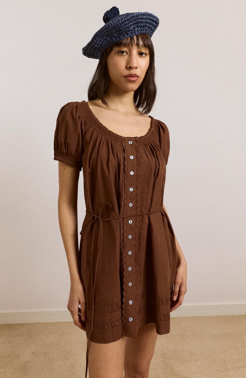 JAYNE MINI DRESS | CHOC
