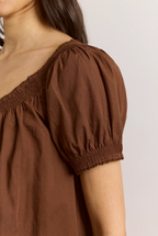 Damson Madder Jayne Mini Dress Choc