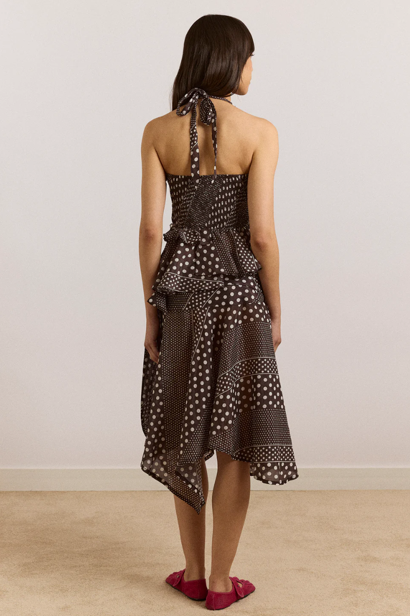 Damson Madder Leandra Halter Cami Washed Black Spot
