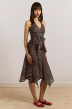 Damson Madder Parker Sash Skirt Washed Black Spot