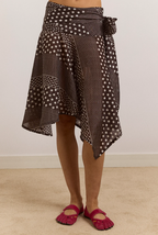 Damson Madder Parker Sash Skirt Washed Black Spot