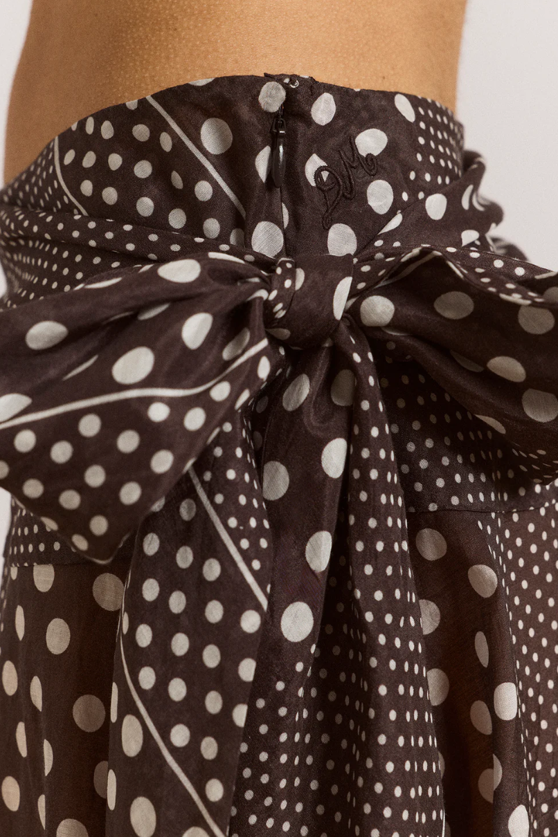PARKER SASH SKIRT | WASHED BLACK SPOT
