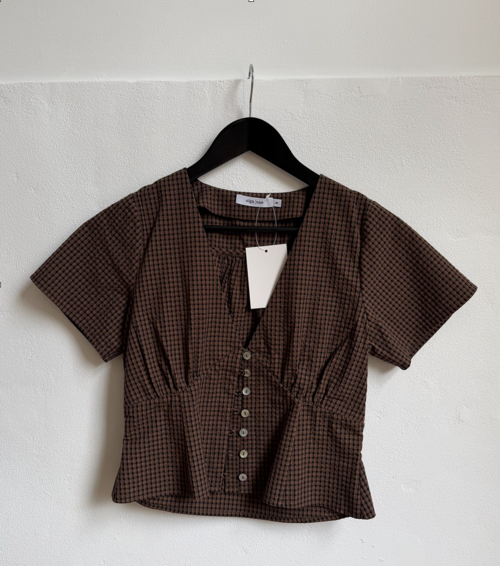 CAP SLEEVE TOP | CIOCCO CHECK