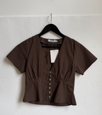 CAP SLEEVE TOP | CIOCCO CHECK