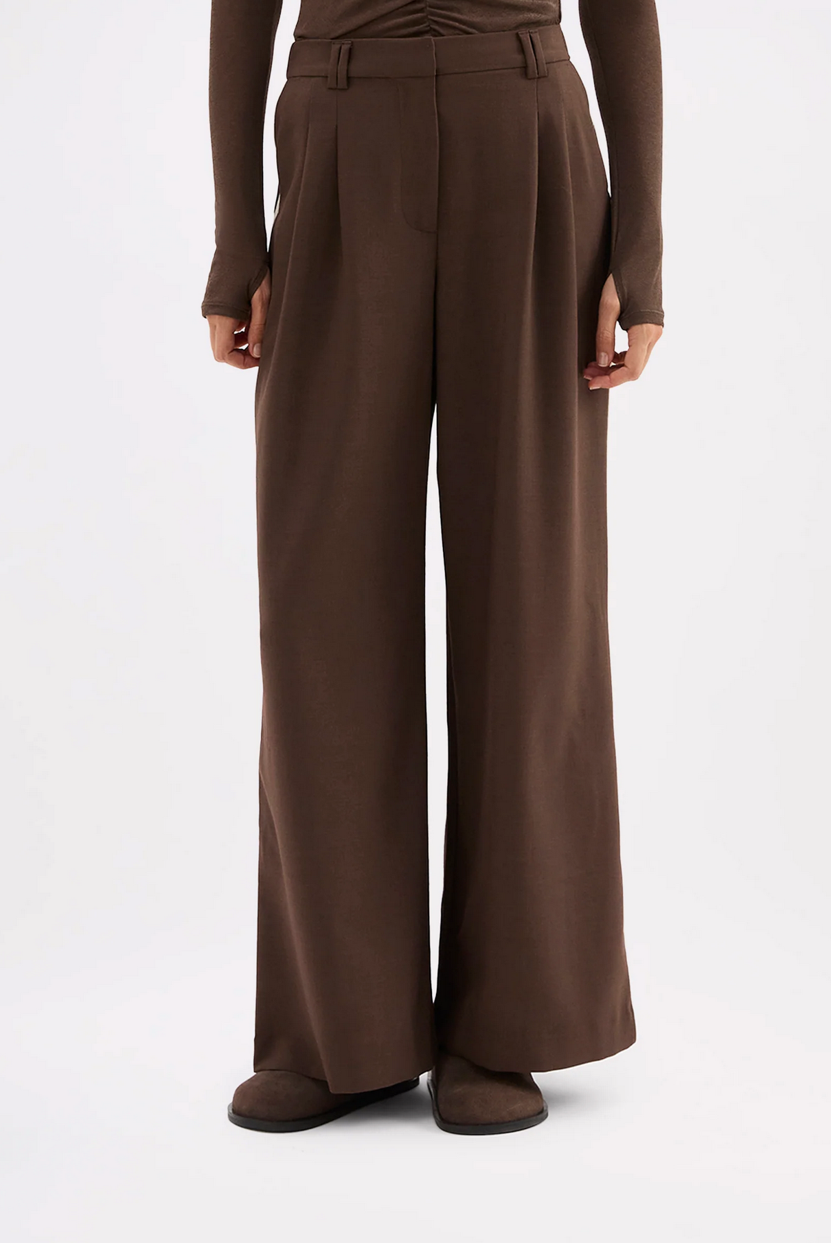 ABIGAIL PANT | WALNUT