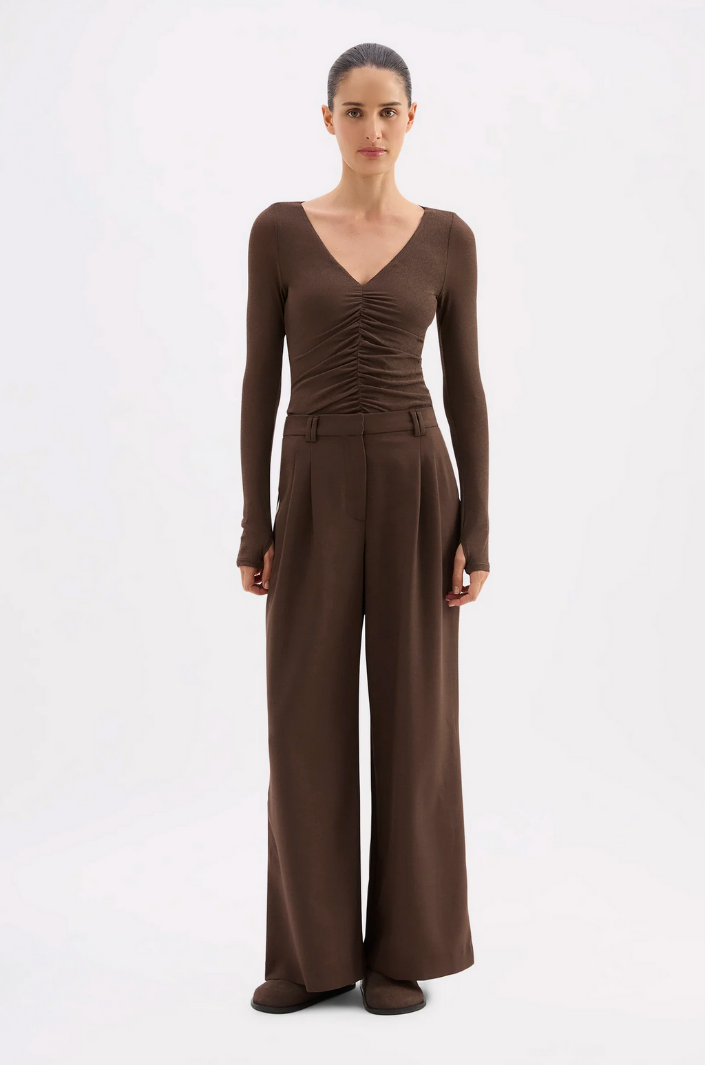 ABIGAIL PANT | WALNUT
