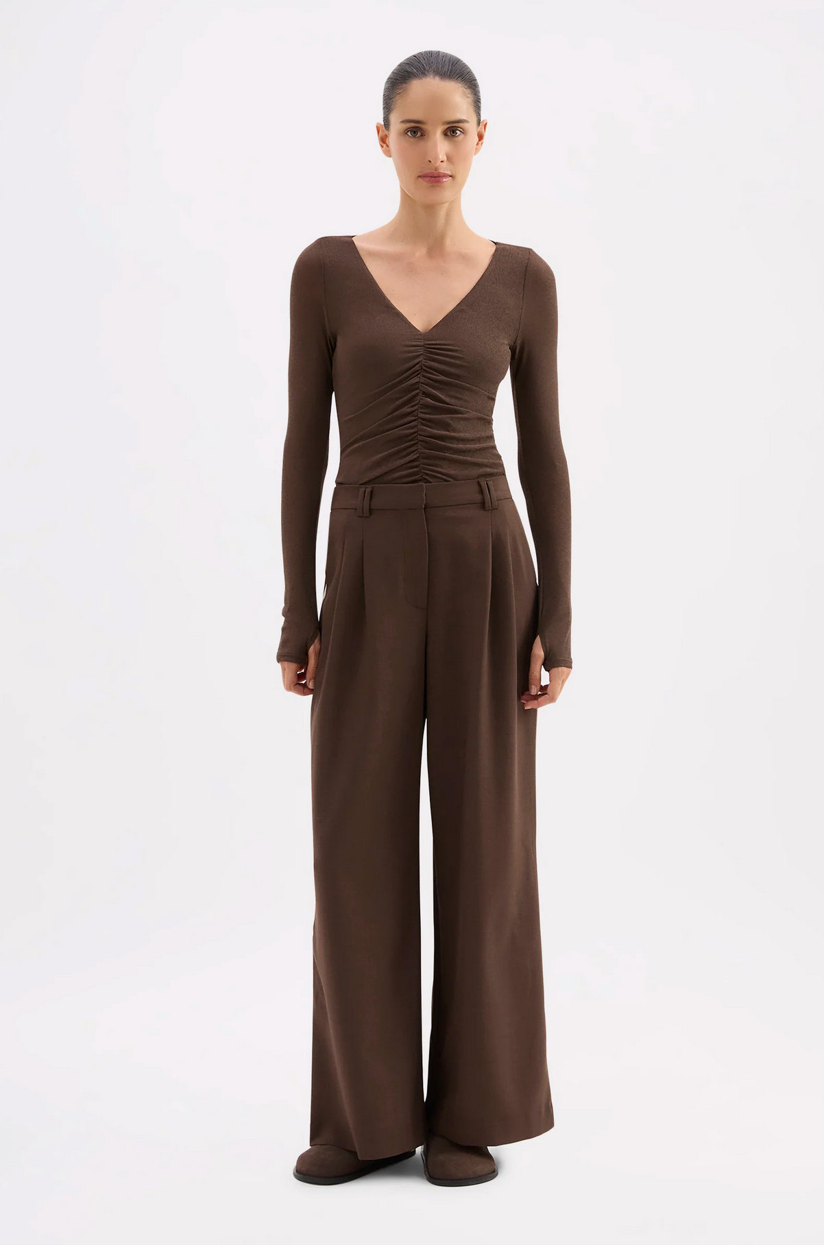 ABIGAIL PANT | WALNUT