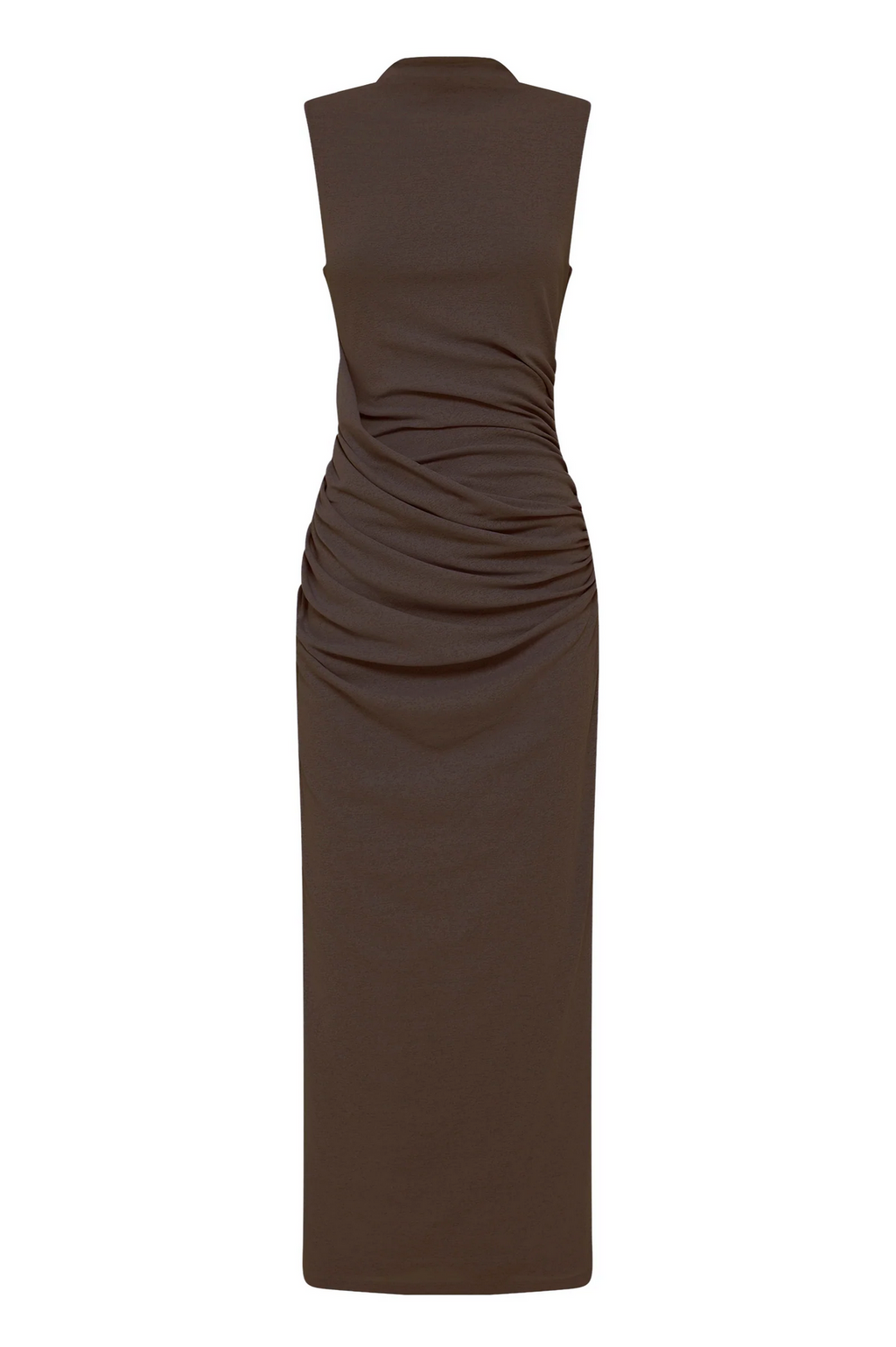 SARA MESH DRESS | WALNUT