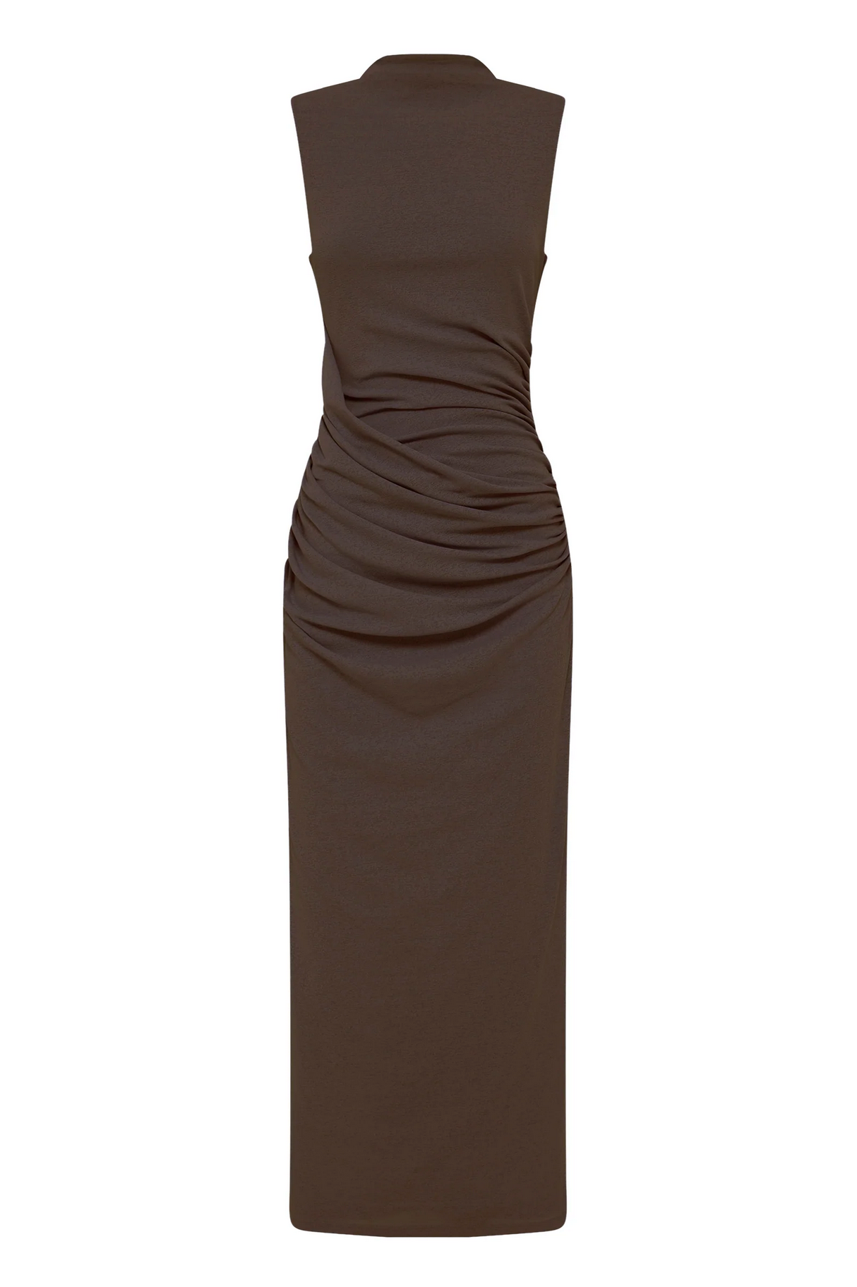 SARA MESH DRESS | WALNUT