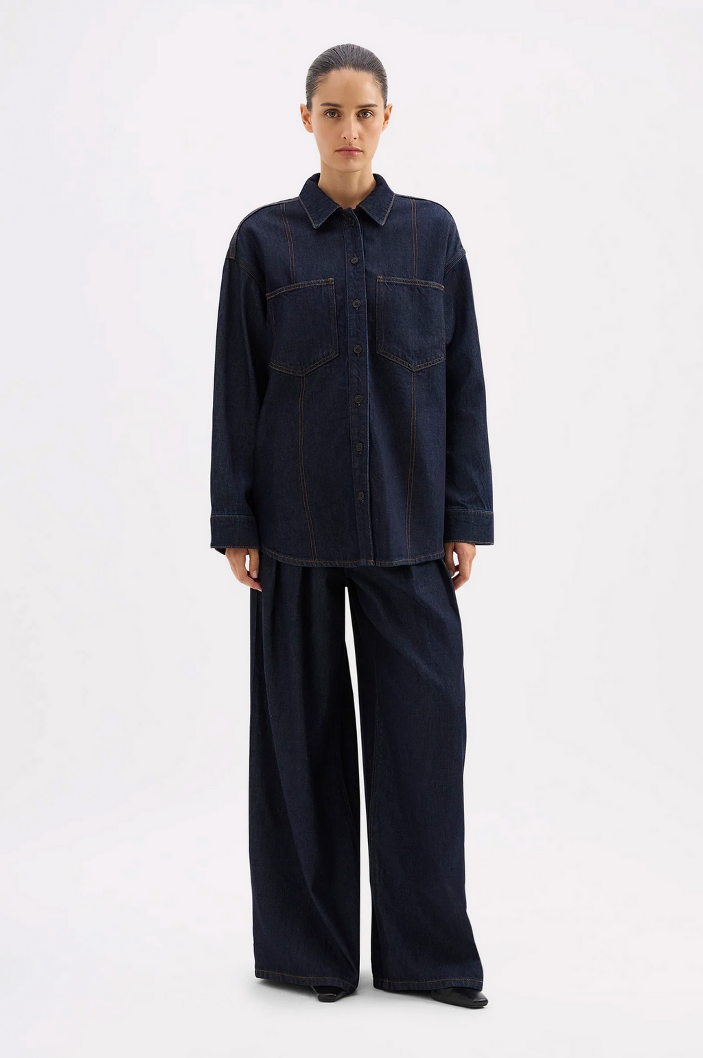 VITA DENIM OVERSHIRT | BLUE