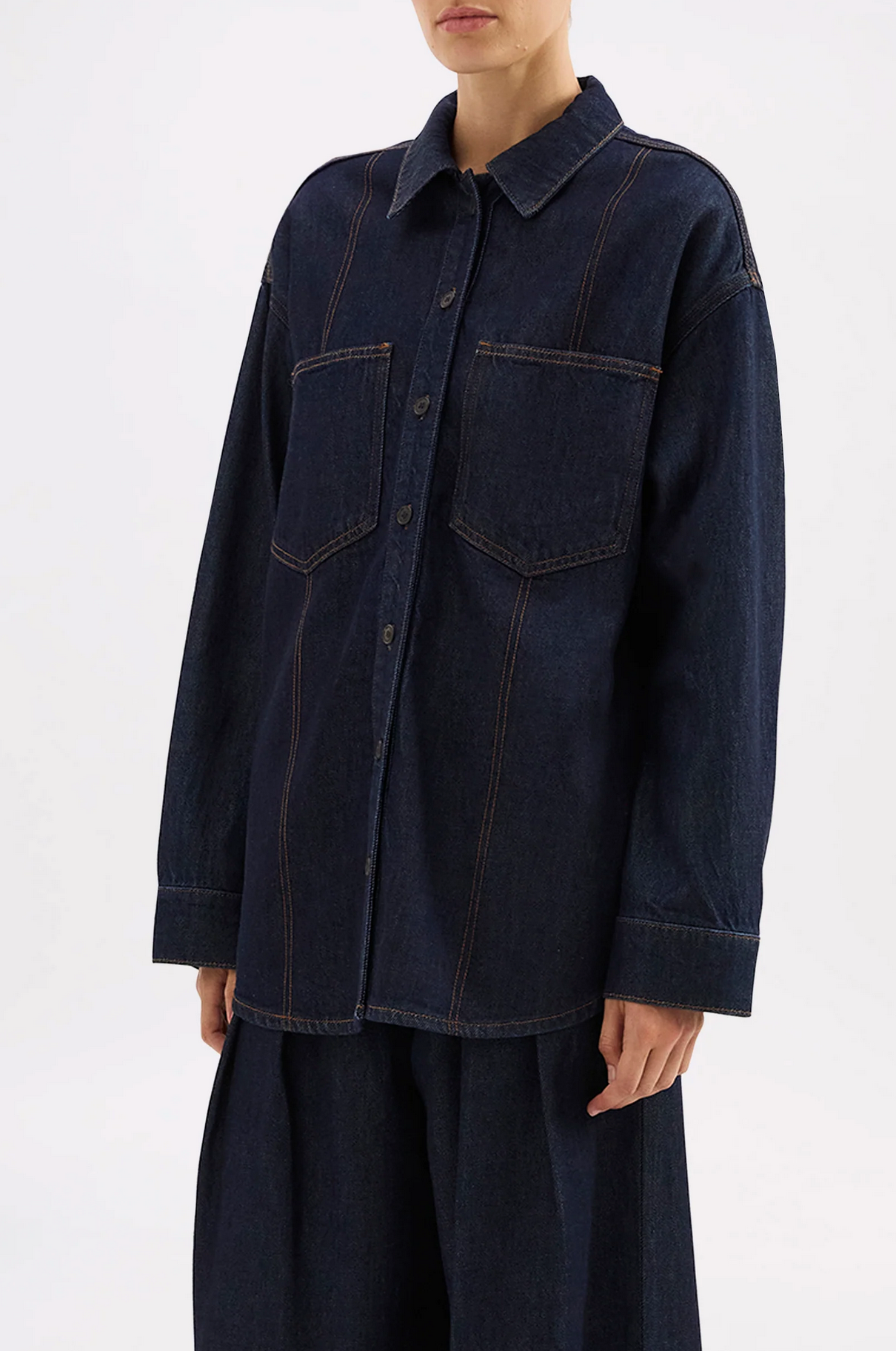 VITA DENIM OVERSHIRT | BLUE