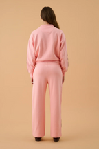 AJ LOGO STRIPE TRACKPANT | ROSE QUARTZ
