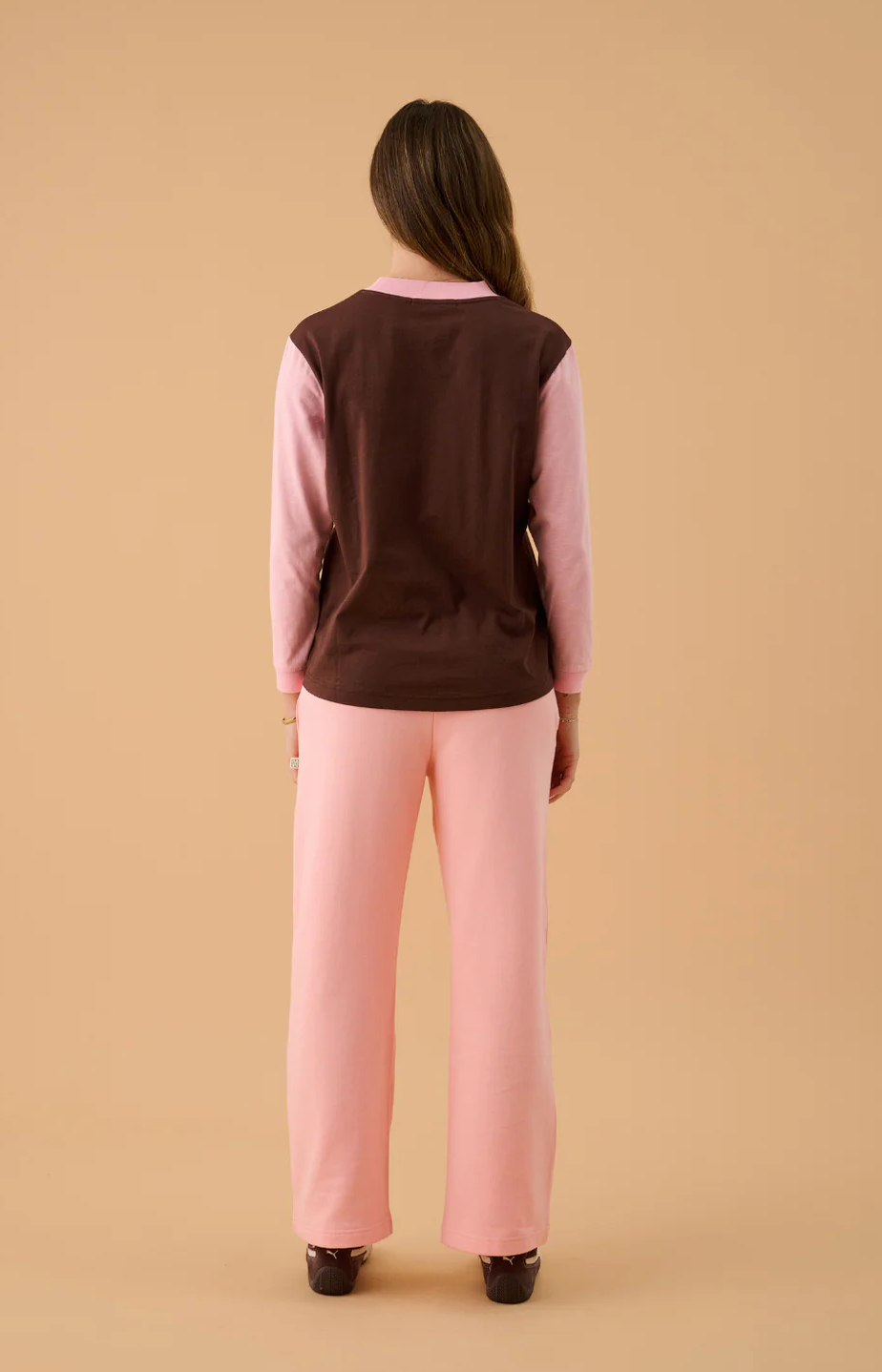 JAMES SPLICE LONG SLEEVE TEE | ROSE
