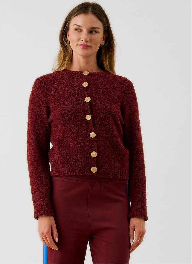 SHERPA CARDIGAN | CHOCOLATE TRUFFLE