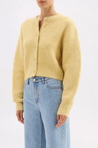 NIXON CROPPED CARDIGAN | BUTTER