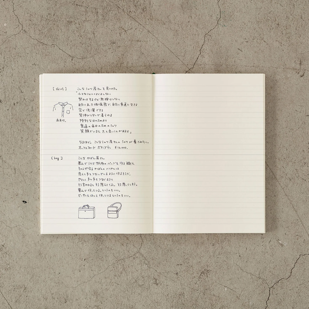 LINED A7 |  MD NOTEBOOK | MIDORI