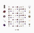 MEDIEVAL NAIL MICRO STICKERS | UNLUCKY WISHES