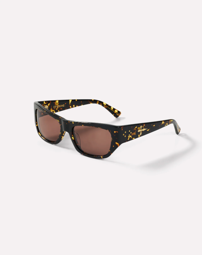 Memphis - Crystal Dark Tortoise Polished / Bronze