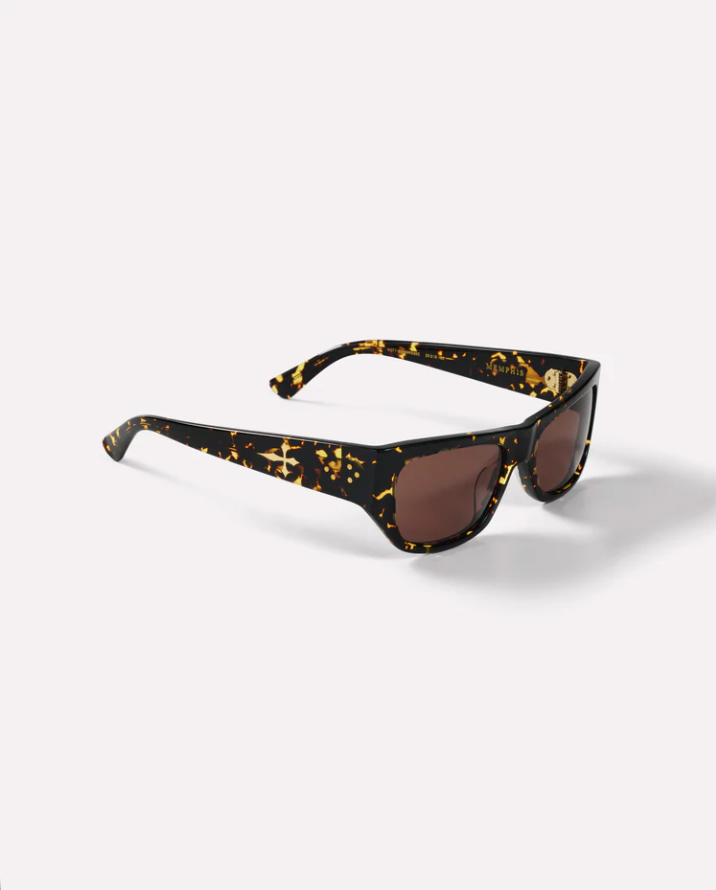 Memphis - Crystal Dark Tortoise Polished / Bronze