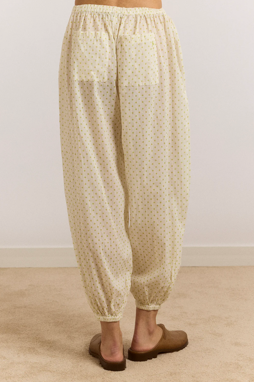 Damson Madder Meadow Trouser Lime Spot