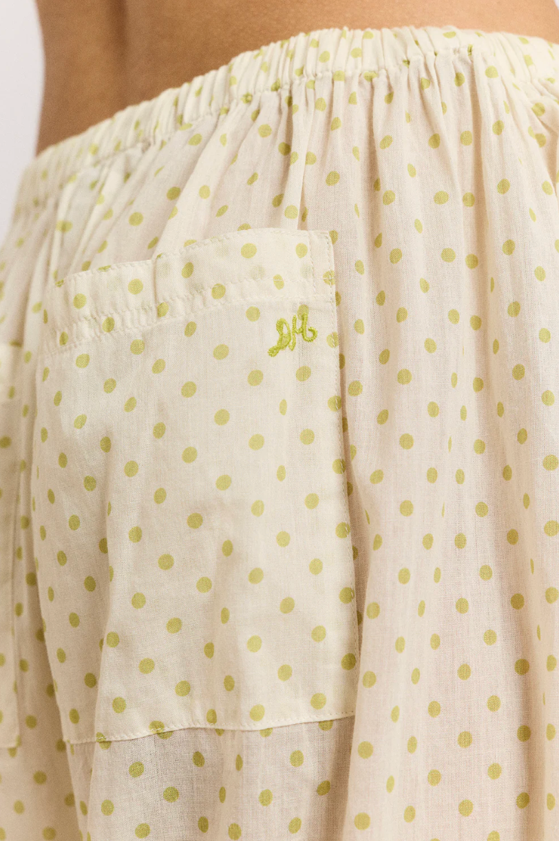 Damson Madder Meadow Trouser Lime Spot