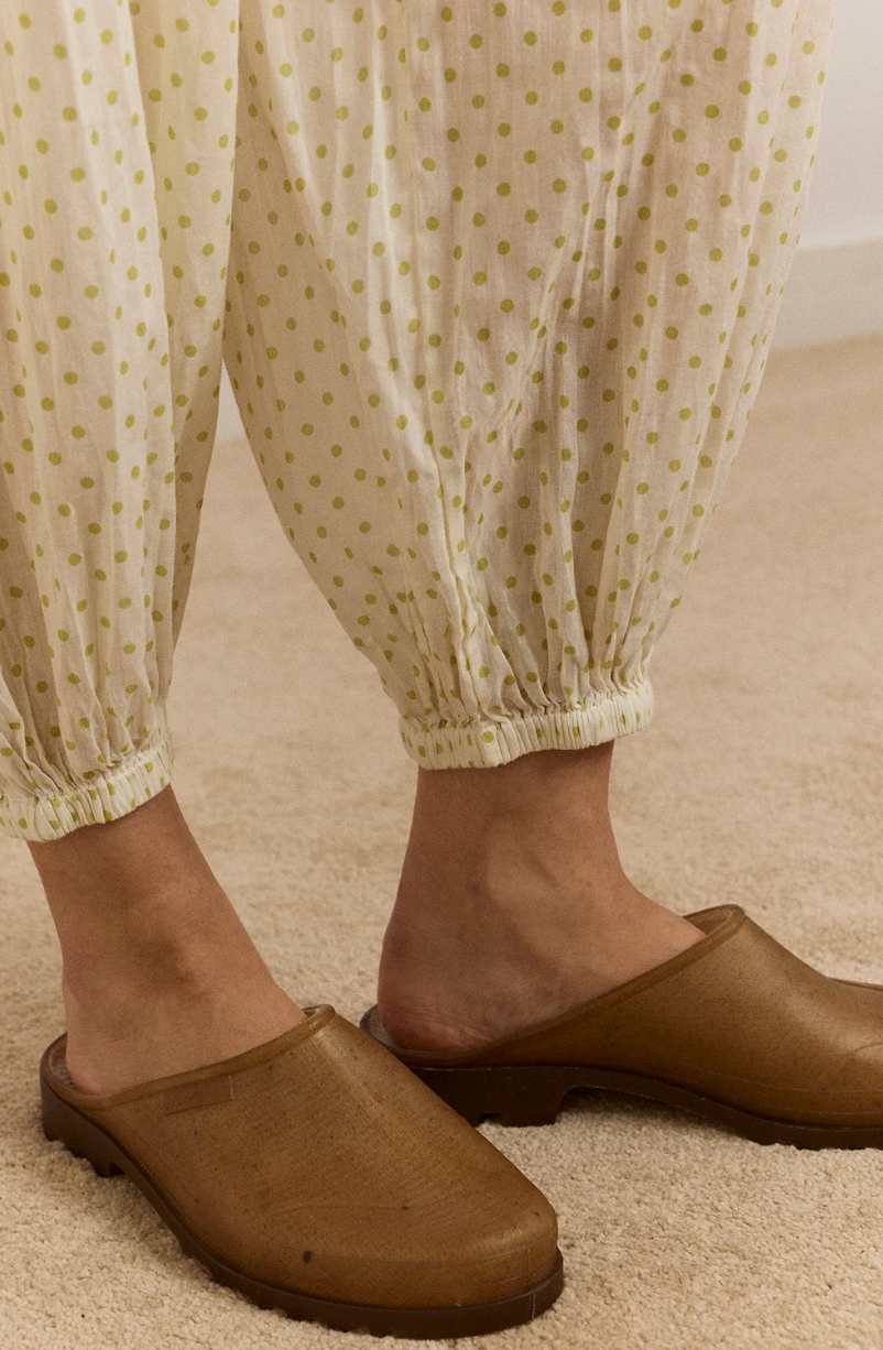 Damson Madder Meadow Trouser Lime Spot