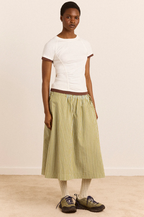 Damson Madder Alicia Short Sleeve Tee White
