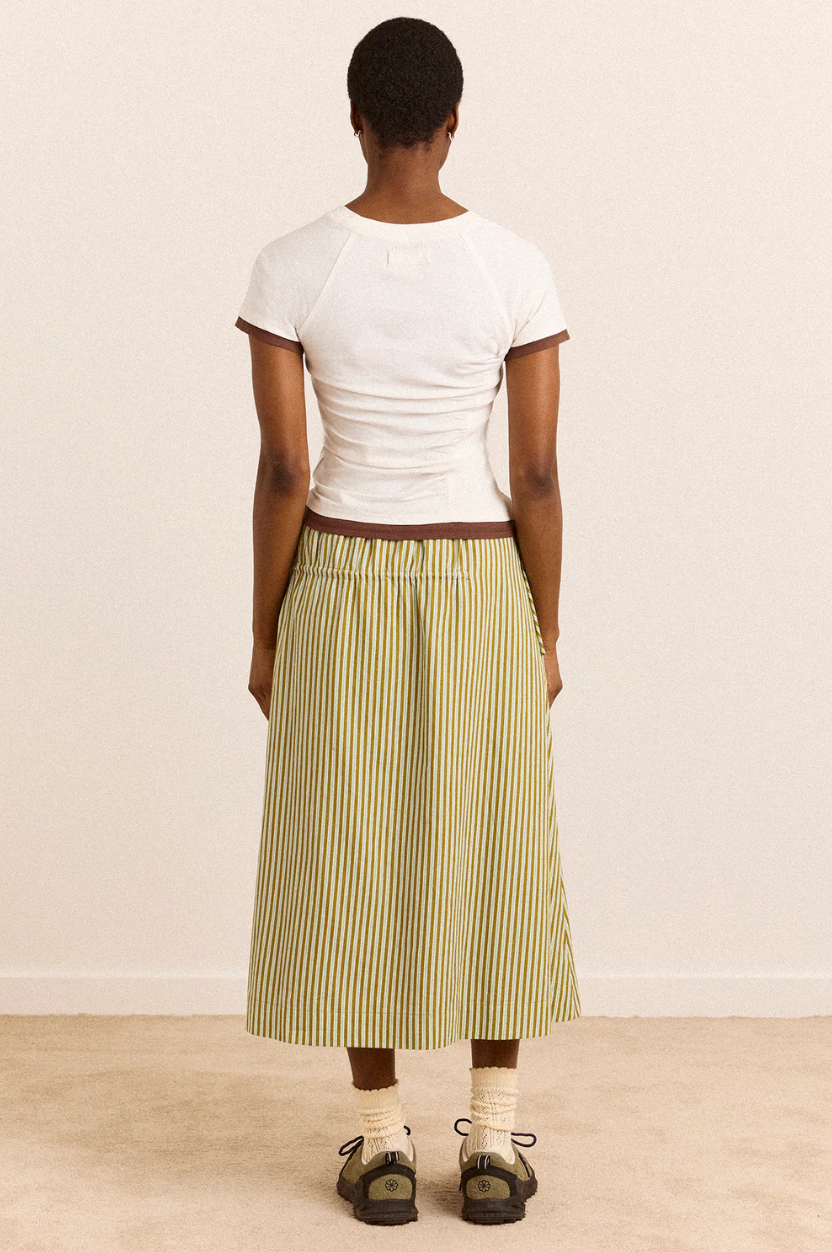 Damson Madder Alicia Short Sleeve Tee White