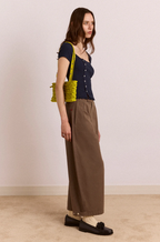 Damson Madder Posie Short Sleeve Top Navy