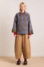 Damson Madder Jerry Crop Trench Coat Olive
