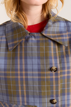 Damson Madder Jerry Crop Trench Coat Olive