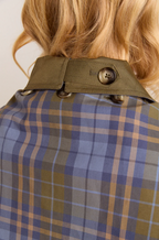 Damson Madder Jerry Crop Trench Coat Olive