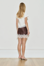 Maison Essentiele Silk Lace Mini Powder Chocolate Cream